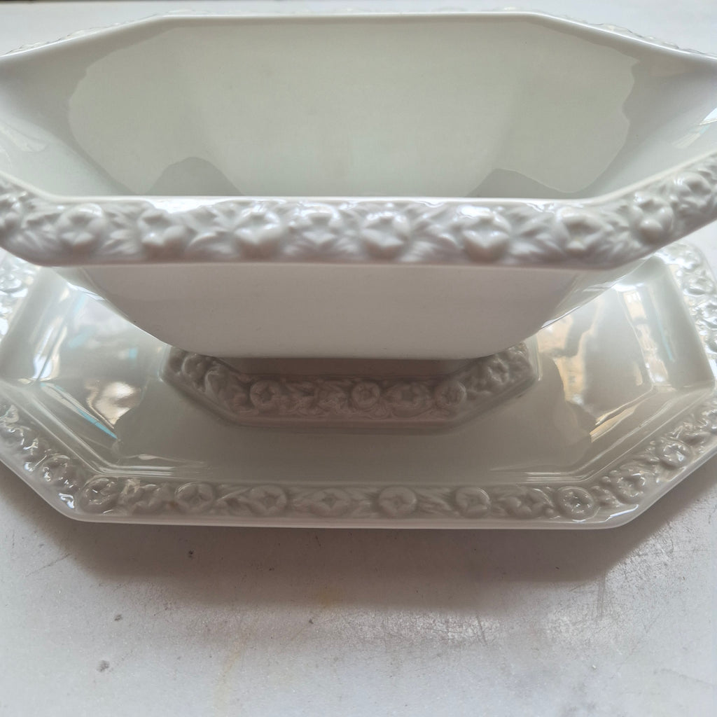 Antike Sauciere Schüssel Porzellan Rosenthal Maria weiß