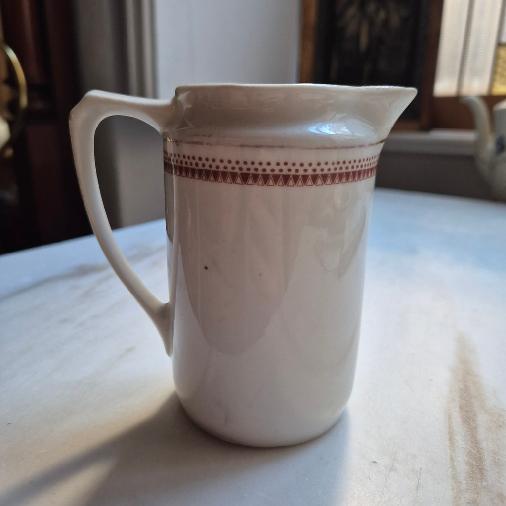 Antikes Milchkännchen Jugendstil handbemalt Blumendekor