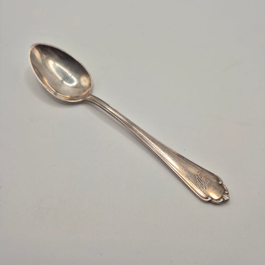 Antiker Silberlöffel Teelöffel mit Monogramm Name "Ute" 800er