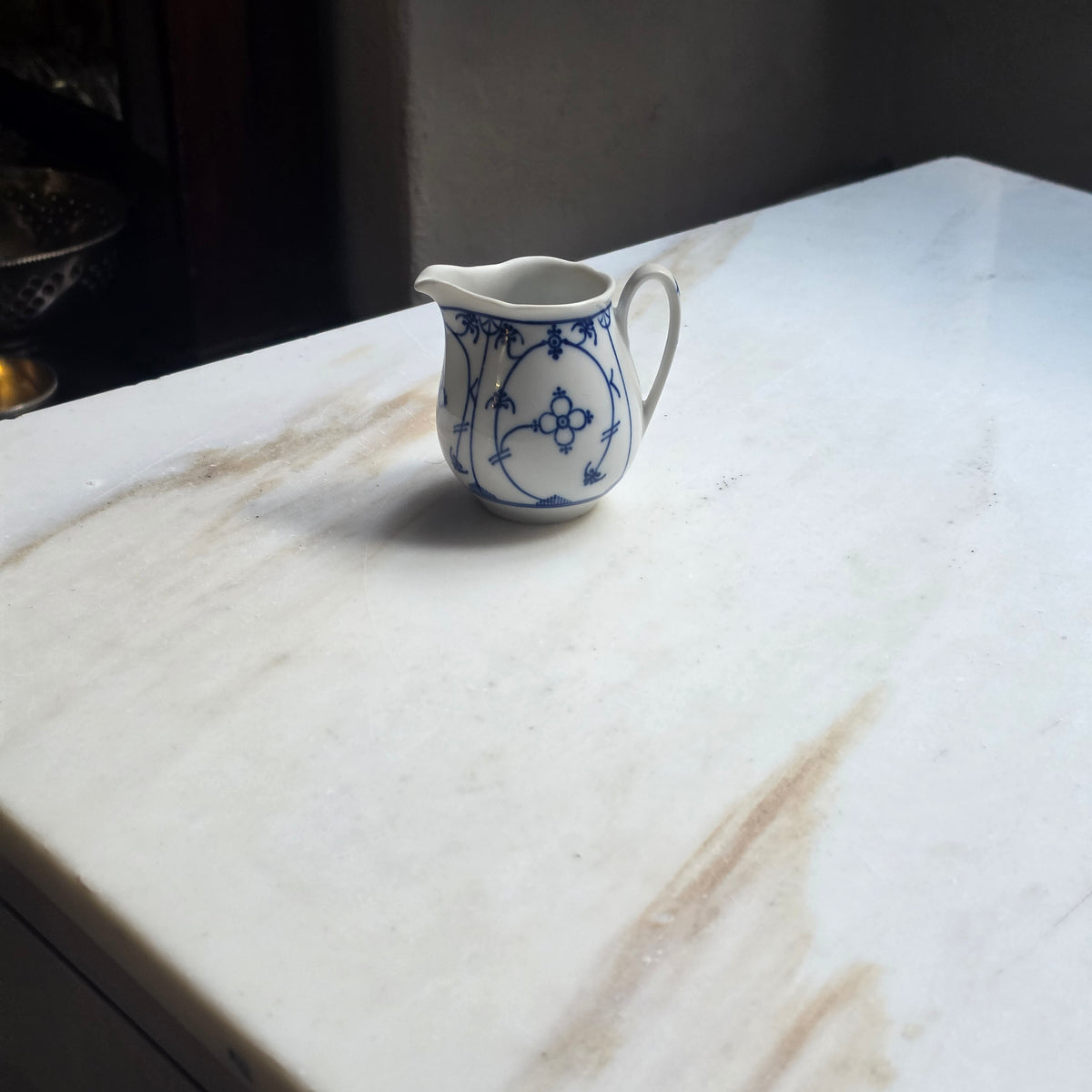 Vintage Winterling Porzellan-Milchkännchen – Blaues Zwiebelmuster - Indisch Blau