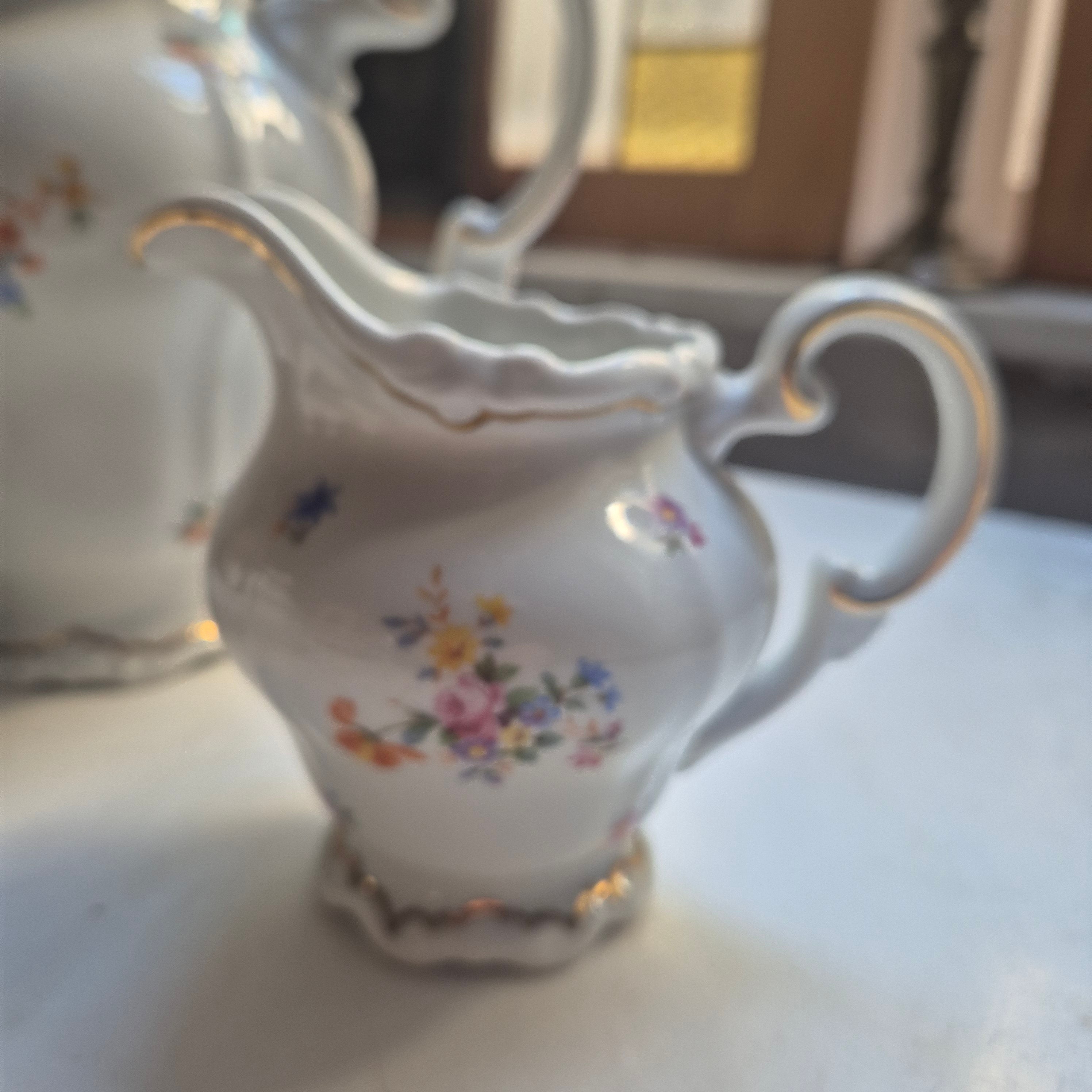 3- Teiliges Weimar Porzellan Kaffee oder Teegedeck