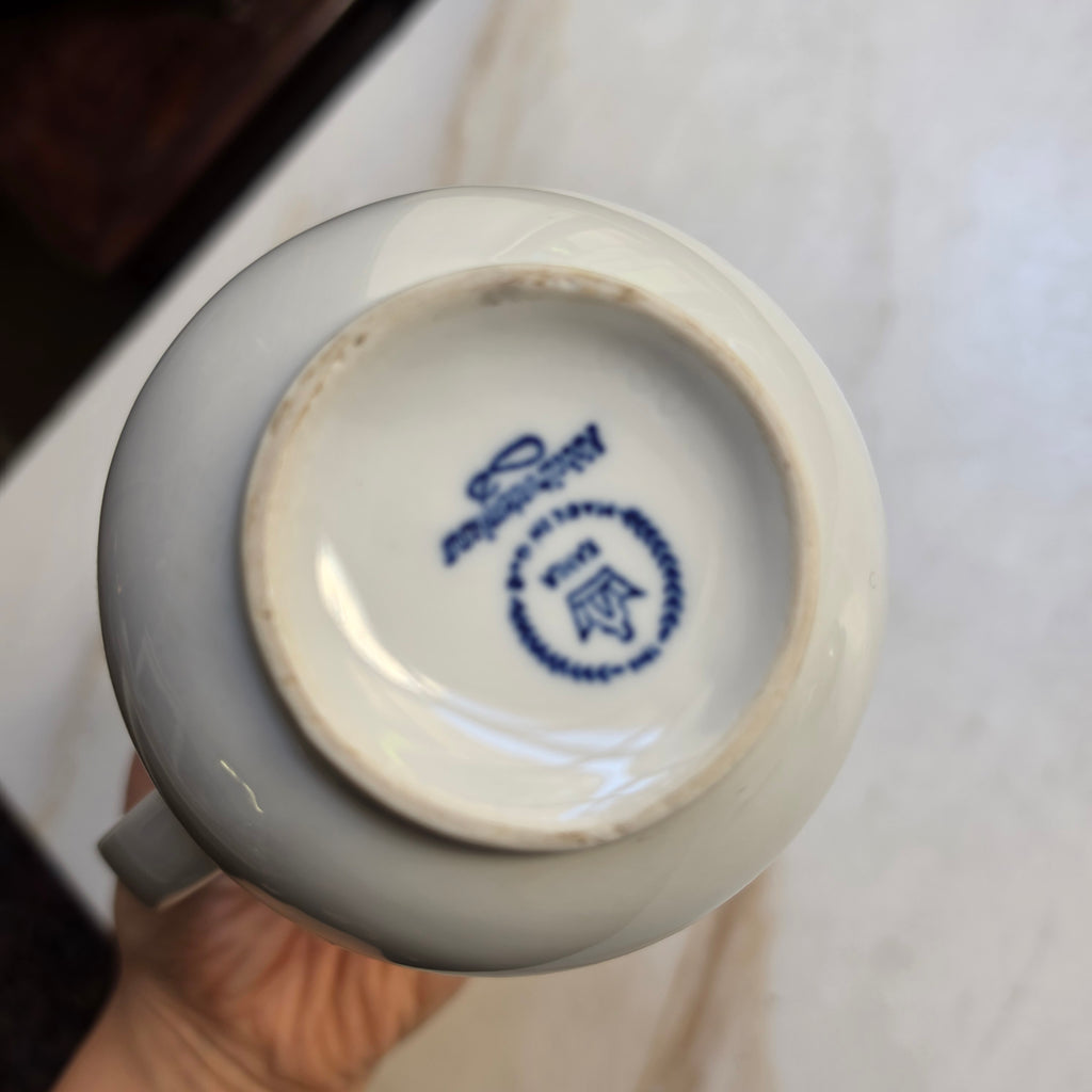 Kahla GDR Zwiebelmuster Tee Kaffeekanne Kanne Mokka Vintage blau weiß kobaltunterglasur