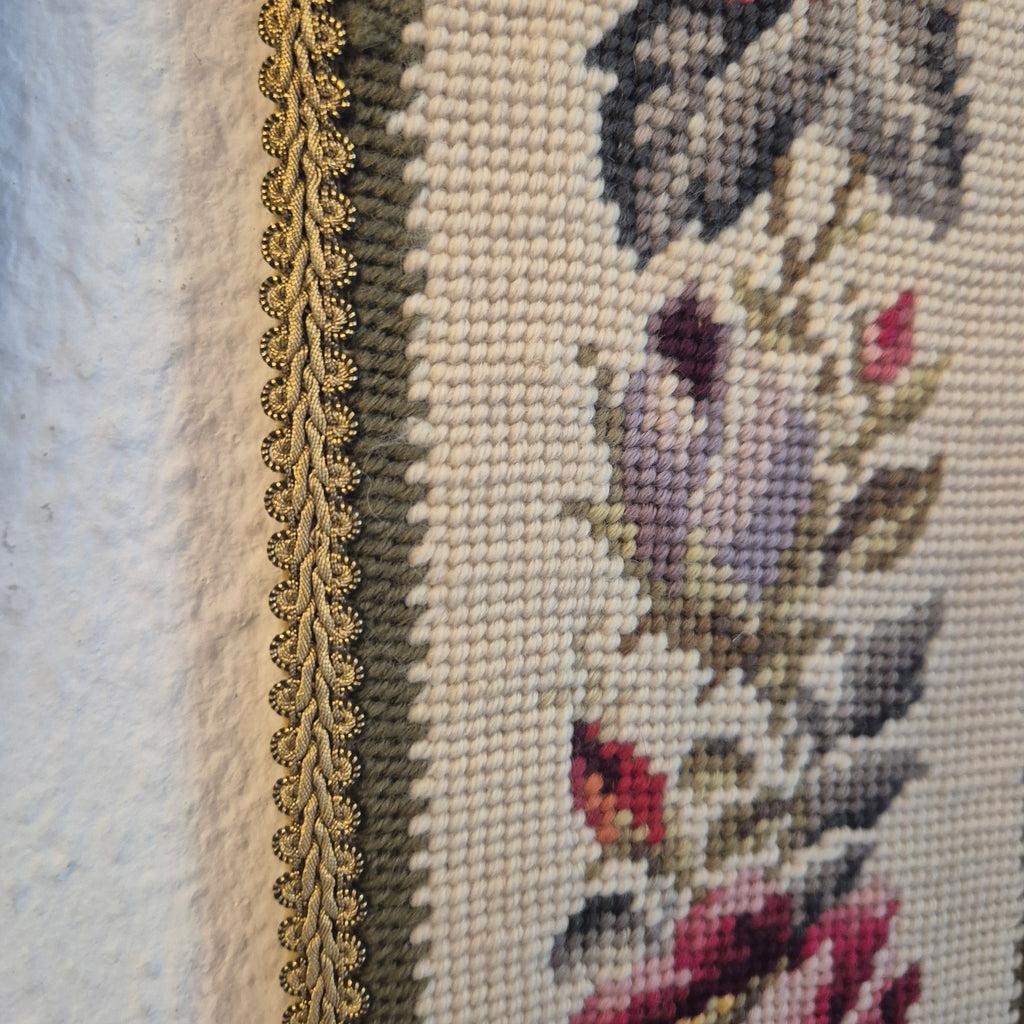 Wandbehang im Gobelin Stil echte Handarbeit Tapisserie Bildwirkerei Vintage 60er Jahre