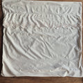 Antiker Kopfkissenbezug mit rosa Stickerein 70x70cm Baumwolle (unperfekt)