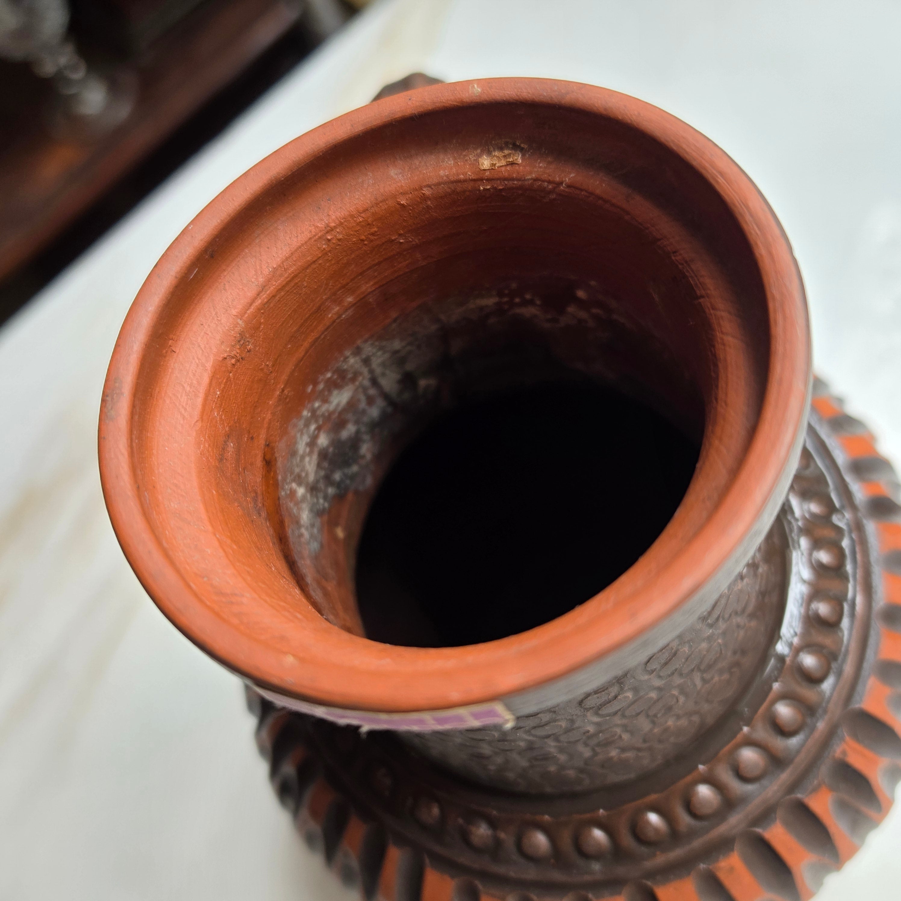 Vintage Scheurich Keramik Krug-Vase braun