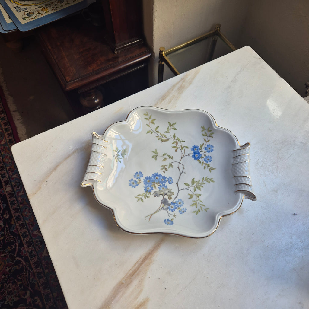 Antike Porzellanplatte Teller mit Griff Weimer Vintage