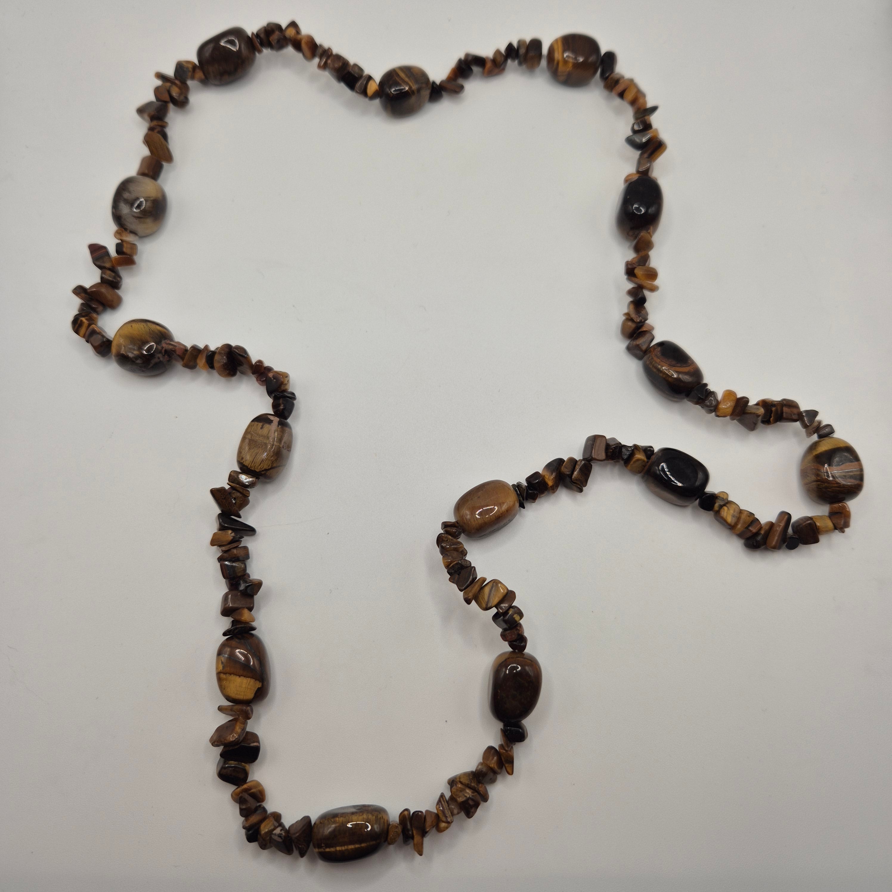 Kette 90er Jahre Glitzer STeine braun edel Halskette Vintage
