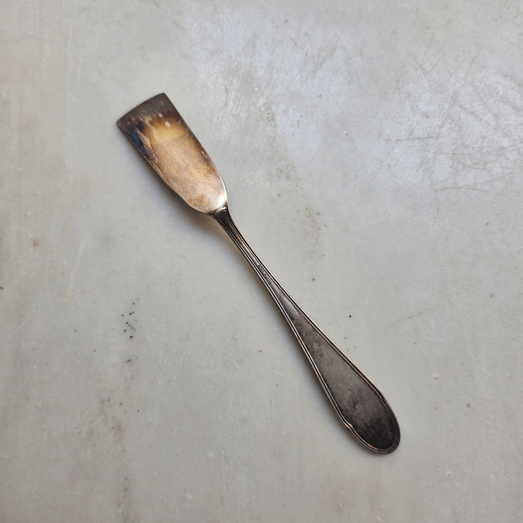 Antikes WMF Buttermesser - Butterspachtel 90er Versilberung – Jugendstil