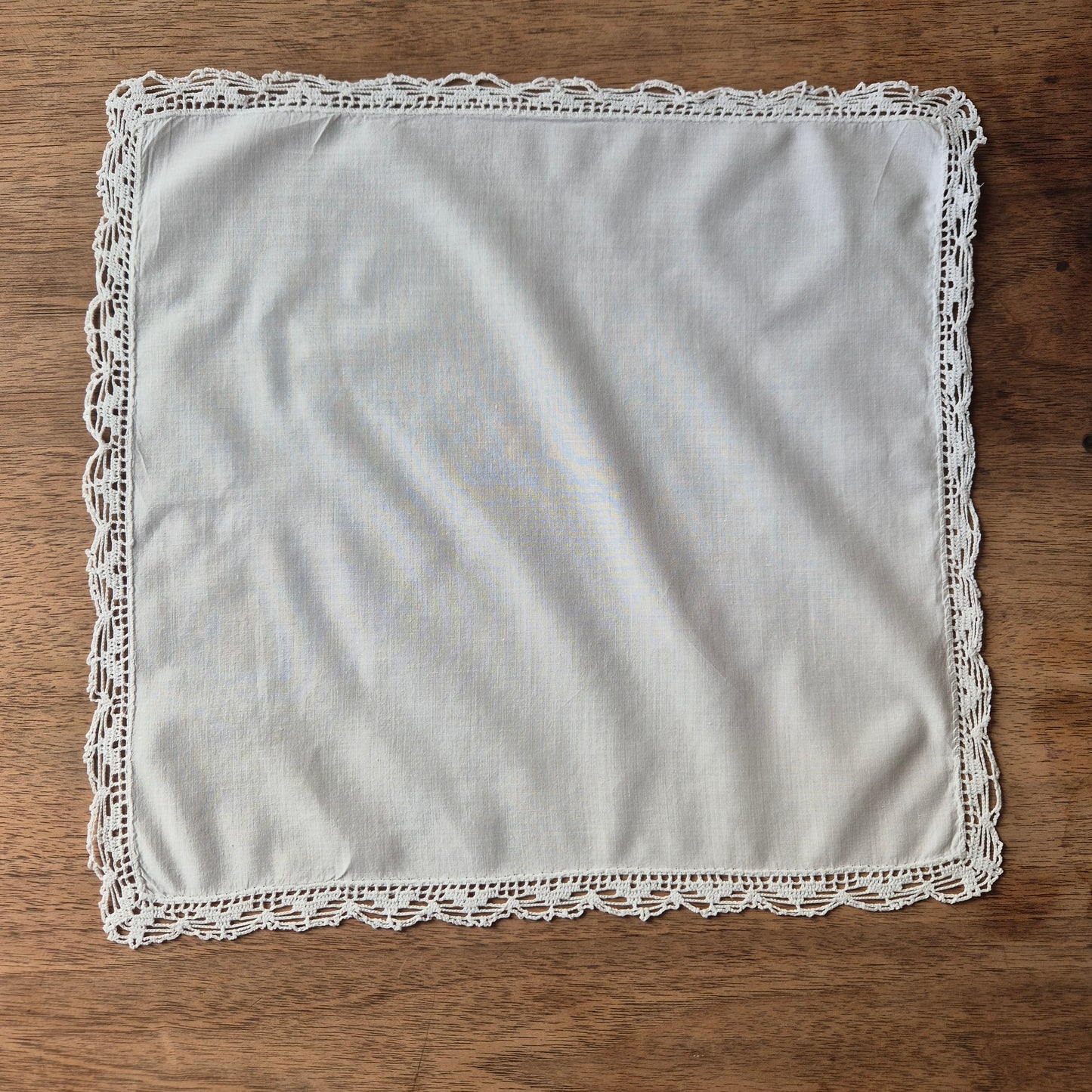 Vintage Serviette Stoff Einstecktuch 29x29cm Baumwolle (leichter Fleck)