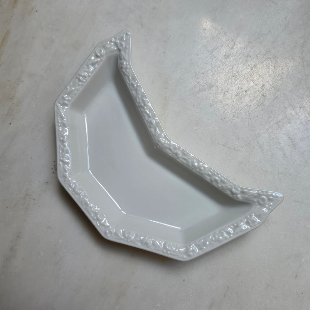 Rosenthal „Maria Weiss“ – Halbmondschale / Beilagenschale (Porzellan)