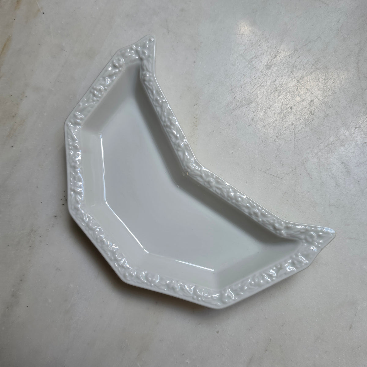Rosenthal „Maria Weiss“ – Halbmondschale / Beilagenschale (Porzellan)
