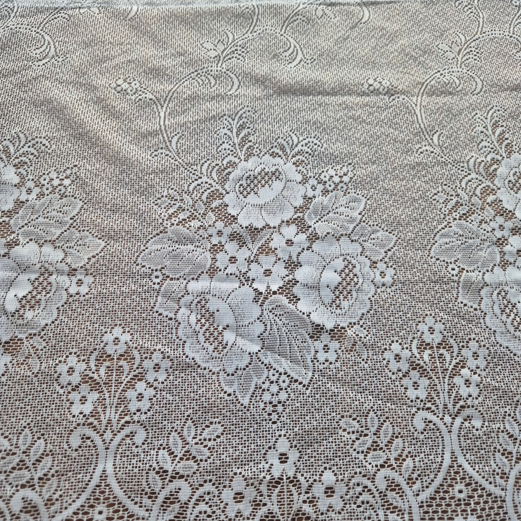 1x Vintage Scheibengardine Gardine 65x70cm für Stange ein Fenster Polyester