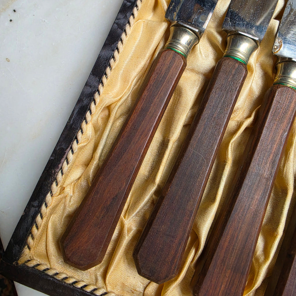 Antikes Dessert-Besteckset (12-teilig) von Rob. Berns Barmen – um 1900