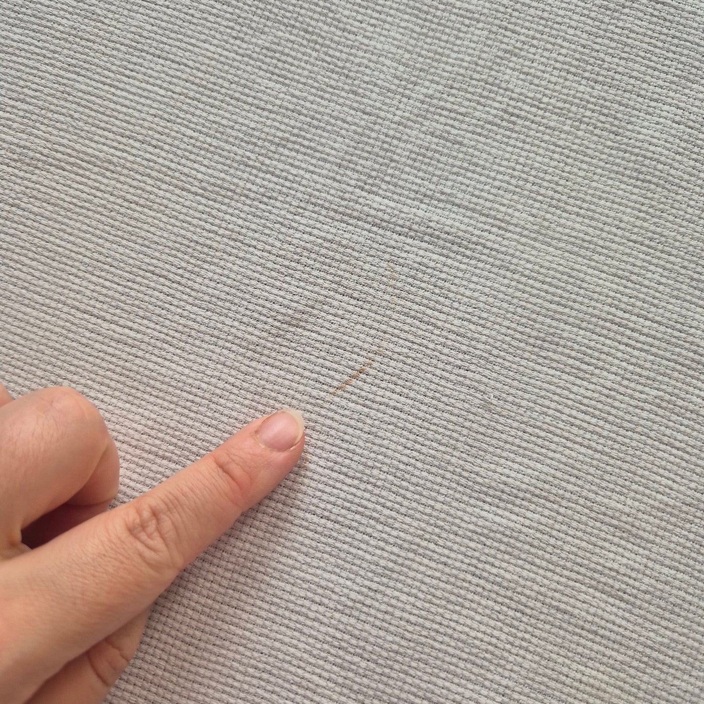 Antike bestickte Kommodenläufer oder blickdichter Vorhang Leinen/Baumwolle weiß/blau