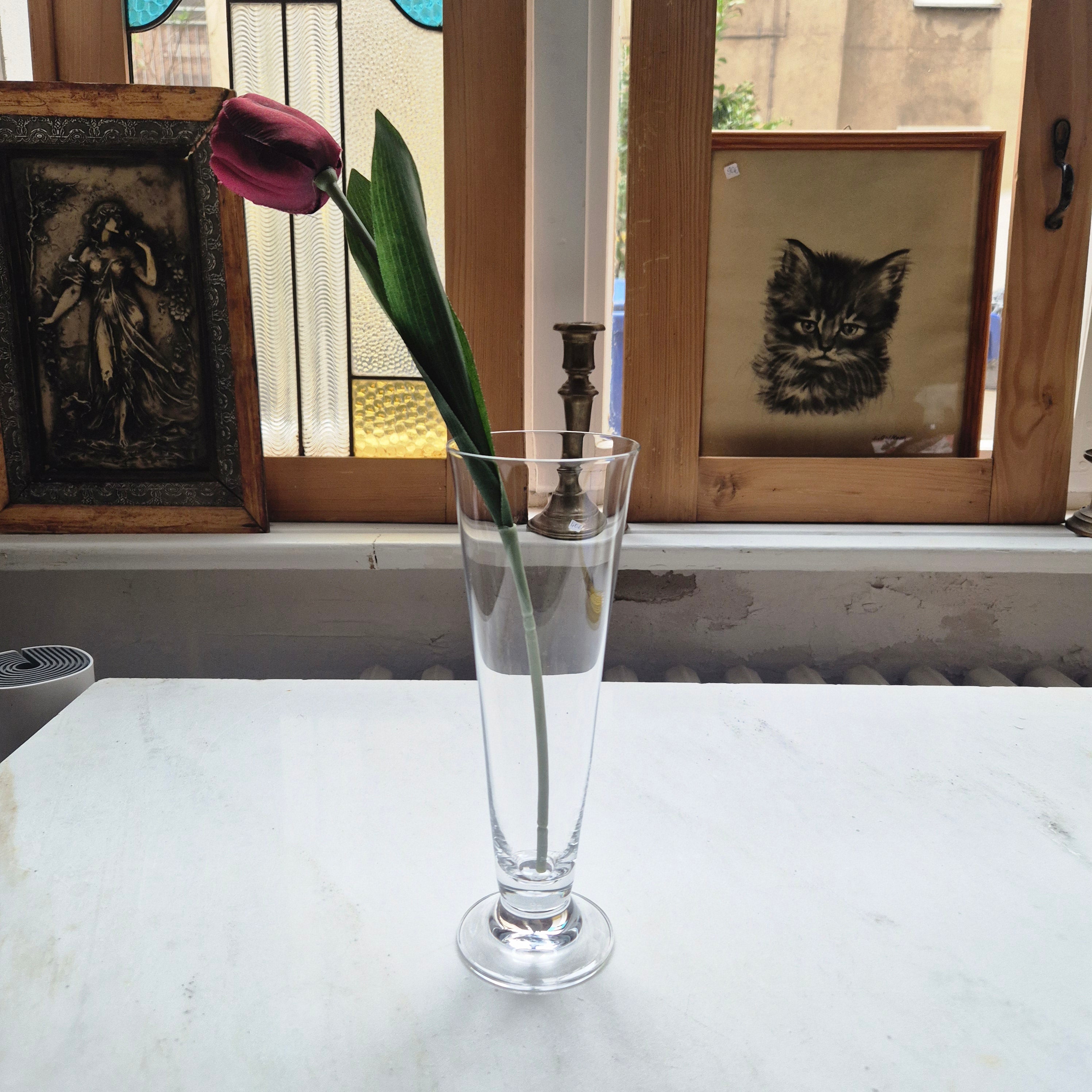 Vintage Glas Vase - Zeitlos - Walther Glas