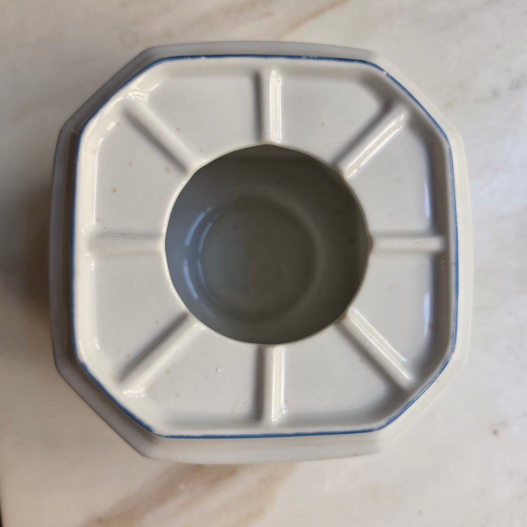 Vintage Stövchen von Seltmann Weiden weiß blau
