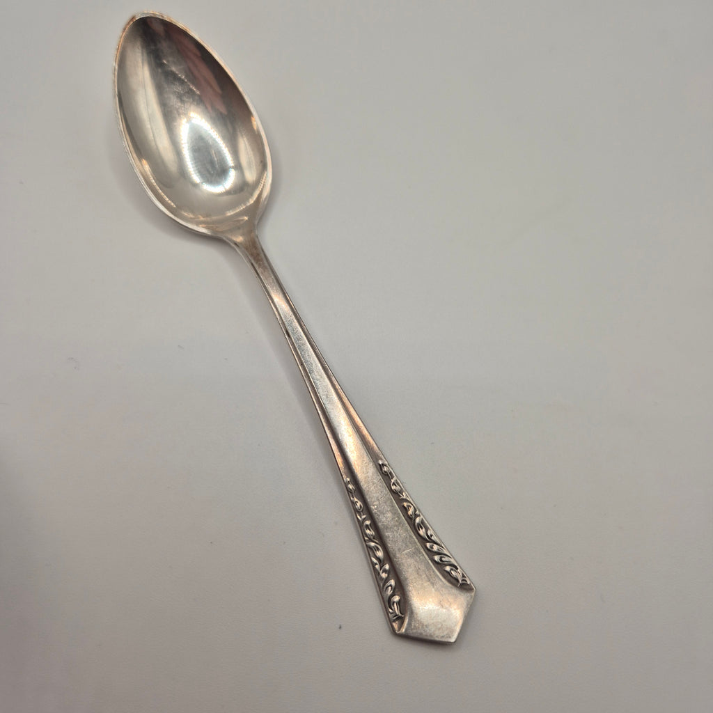 6x Jugendstil Teelöffel versilbert 90er Auflage