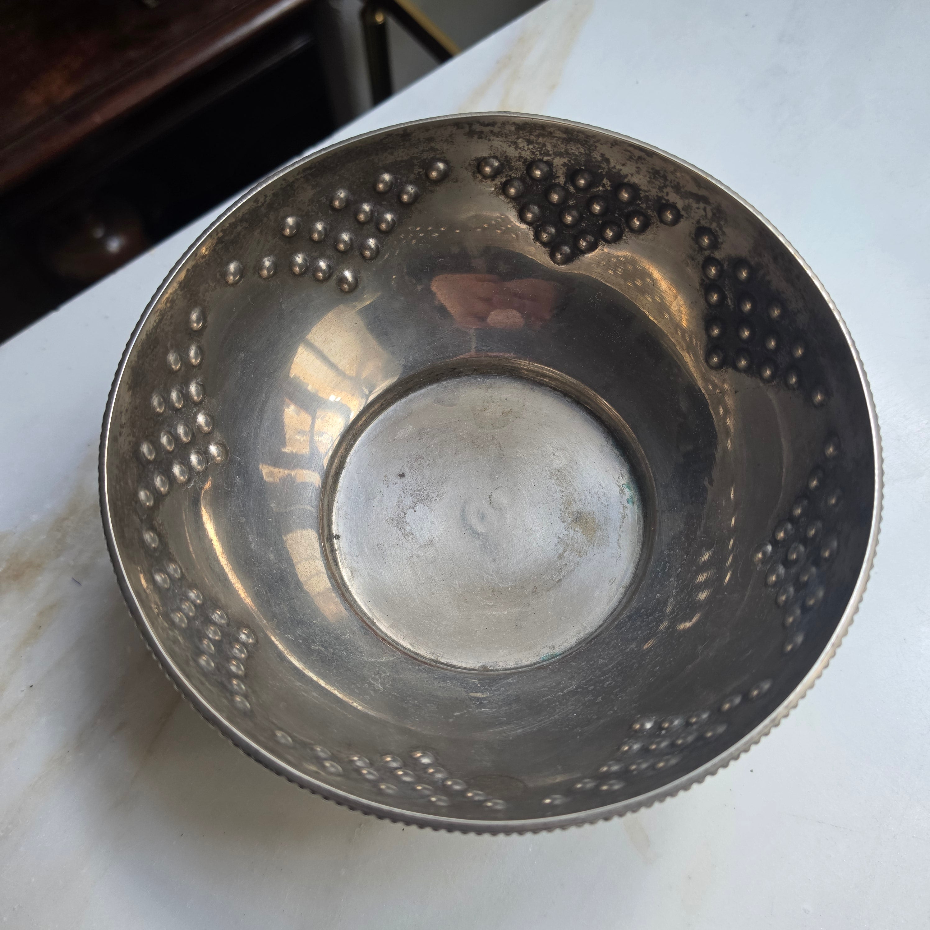 Vintage Metall Schale oder Eiskübel - 40er Jahre