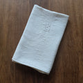 Antikes Aussteuer-Geschirrtuch - Echtes Leinen mit Monogramm M.B. - 47x100cm