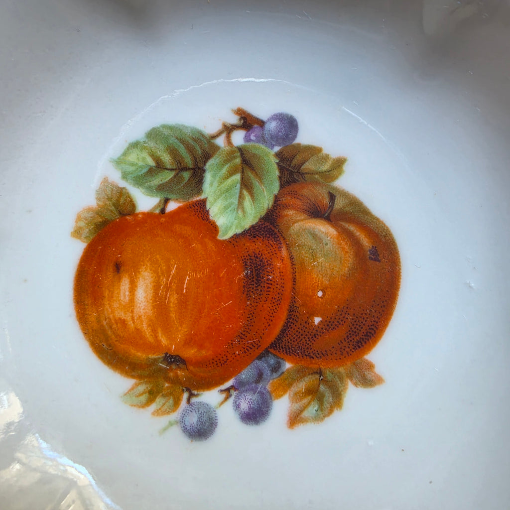 6x Antike Porzellan Schälchen - Obstmotiv - Tellerchen