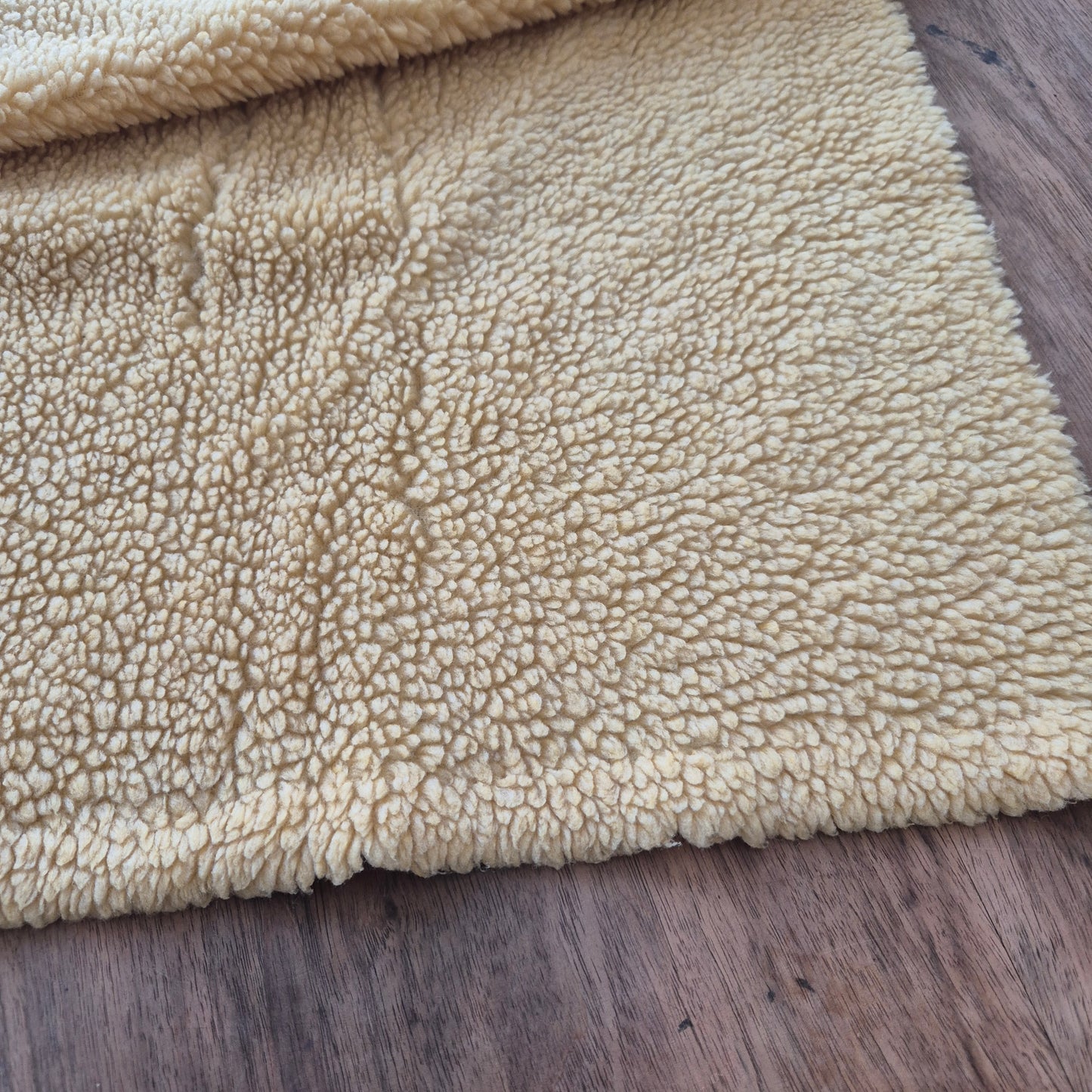 Vintage beiger Futterstoff kuschelig Teddy 53x 153cm zum Nähen!