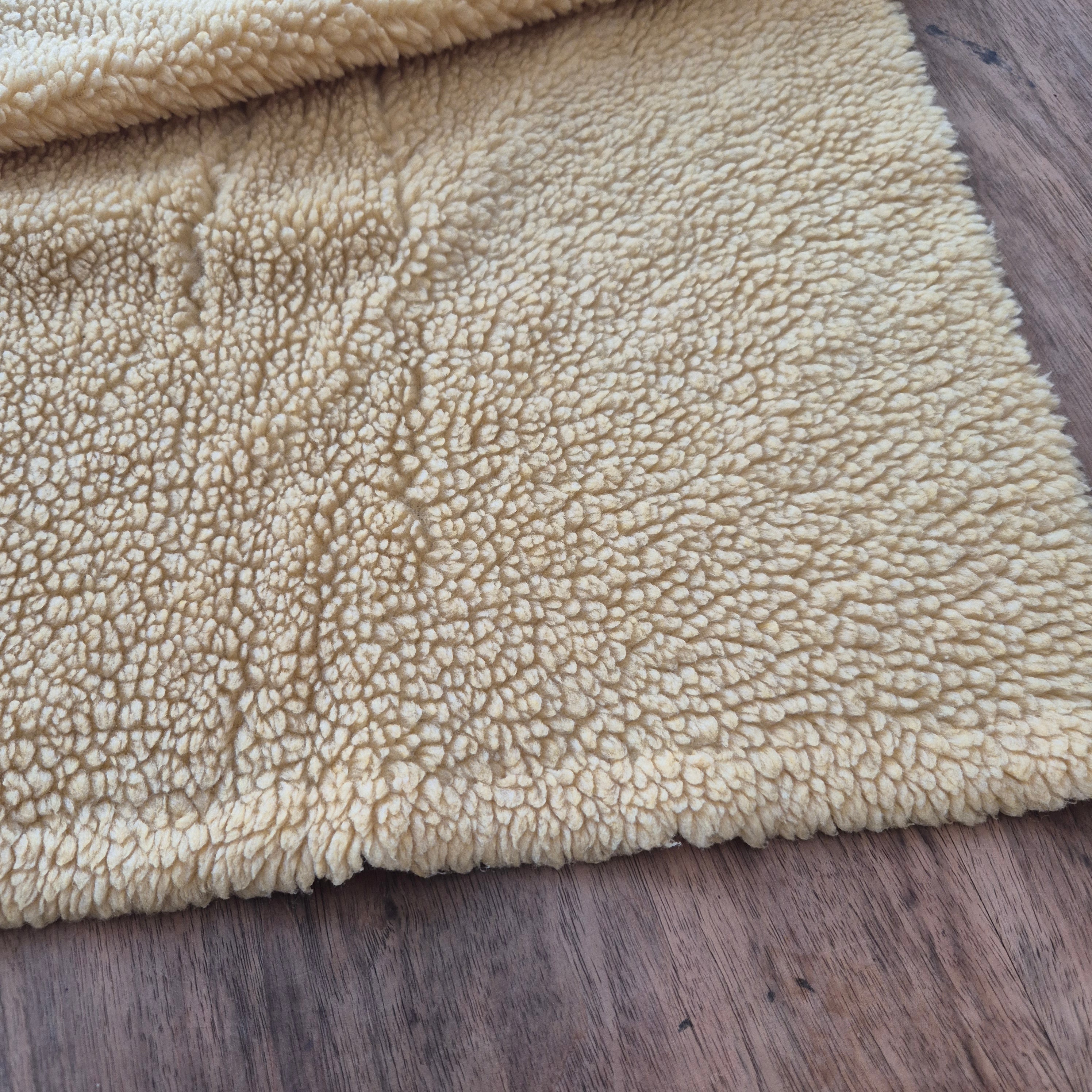 Vintage beiger Futterstoff kuschelig Teddy 53x 153cm zum Nähen!