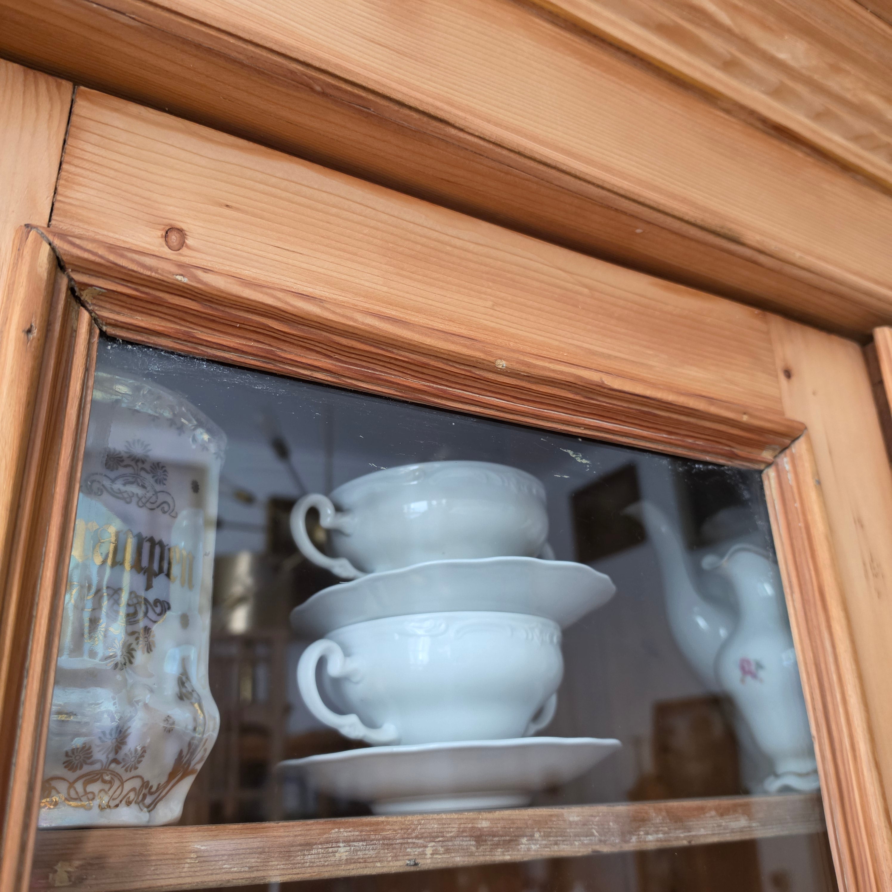 Antikes Jugendstil Landhaus Küchenbuffet Alt Vollholz Kiefernholz aufgearbeitet