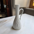 Vintage KPM Royal Porzellan Bavaria Miniatur-Vase / Krug mit Relief, Weiß