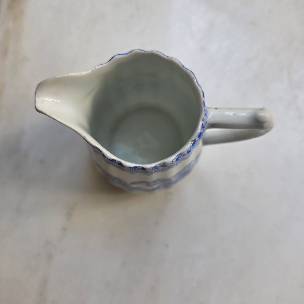 Antikes Vintage Milchkännchen „China Blau“ – Echt Tuppack Tiefenfurt
