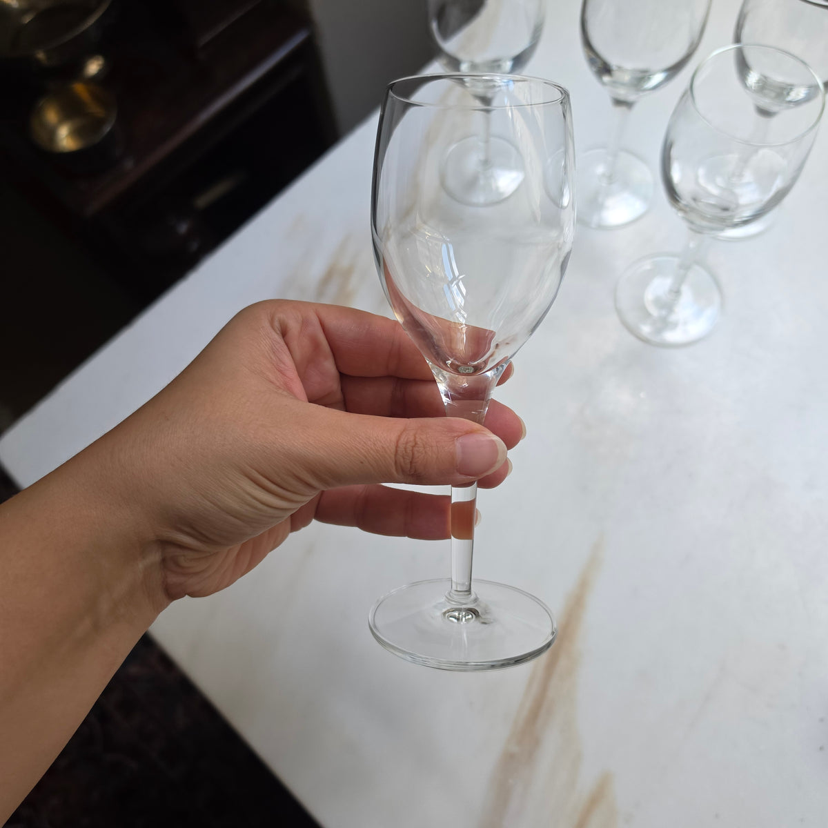 Elegantes 5-teiliges Weinglas-Set / Likörglas-Set aus Kristallglas – Zeitloses Design