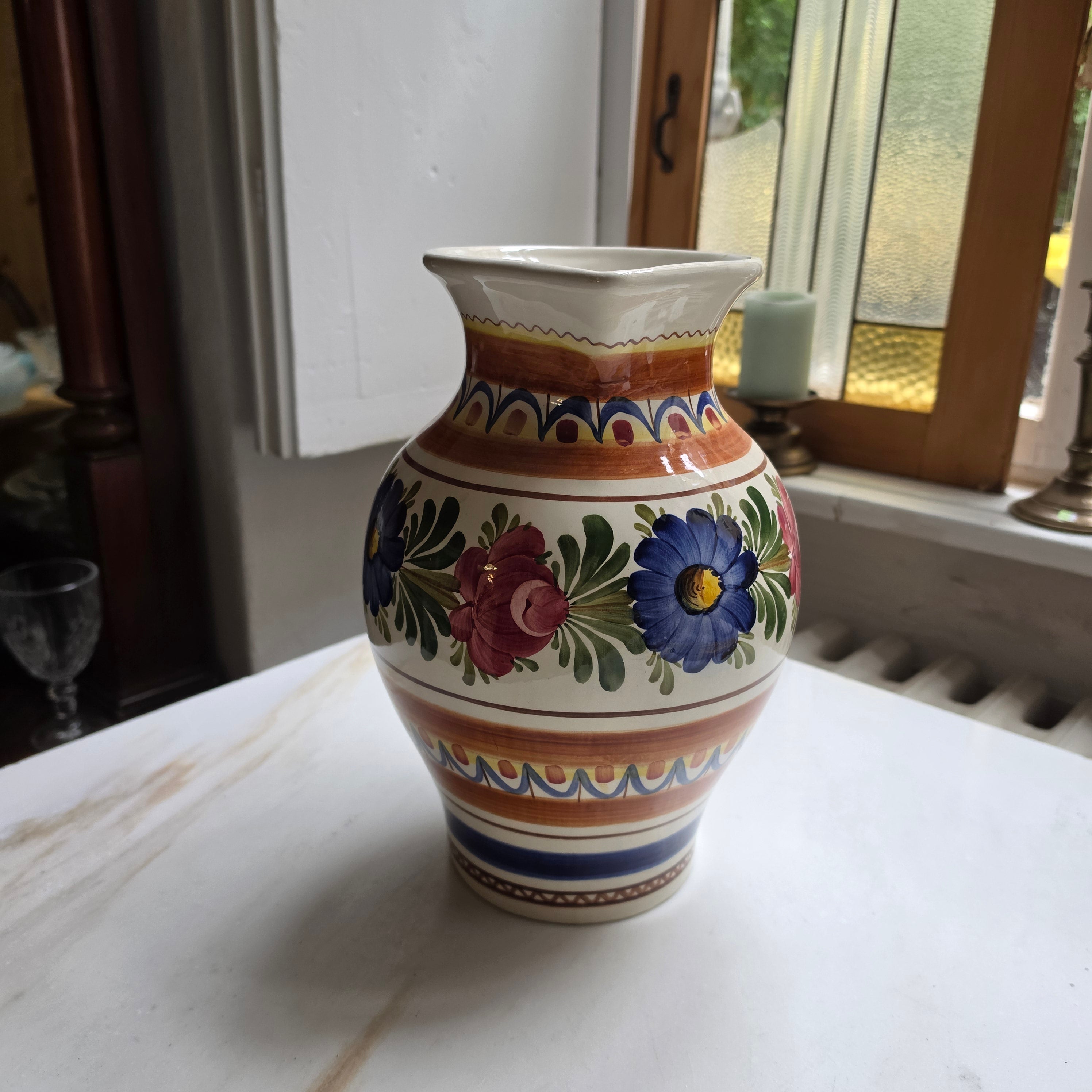 Original Wechsler Tirolerkeramik Krug – Handgemalt – Schwaz / Austria