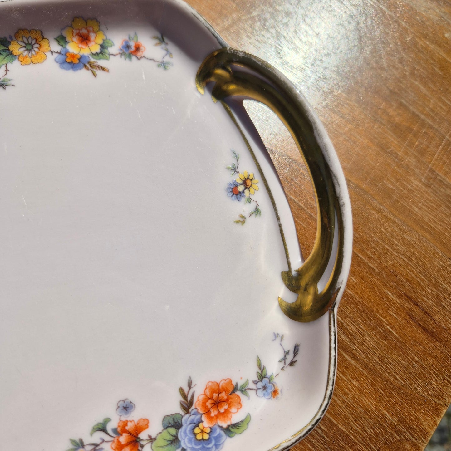 Johann Haviland Bavaria Fasan Kuchen Platte Servierplatte Porzellan Antik