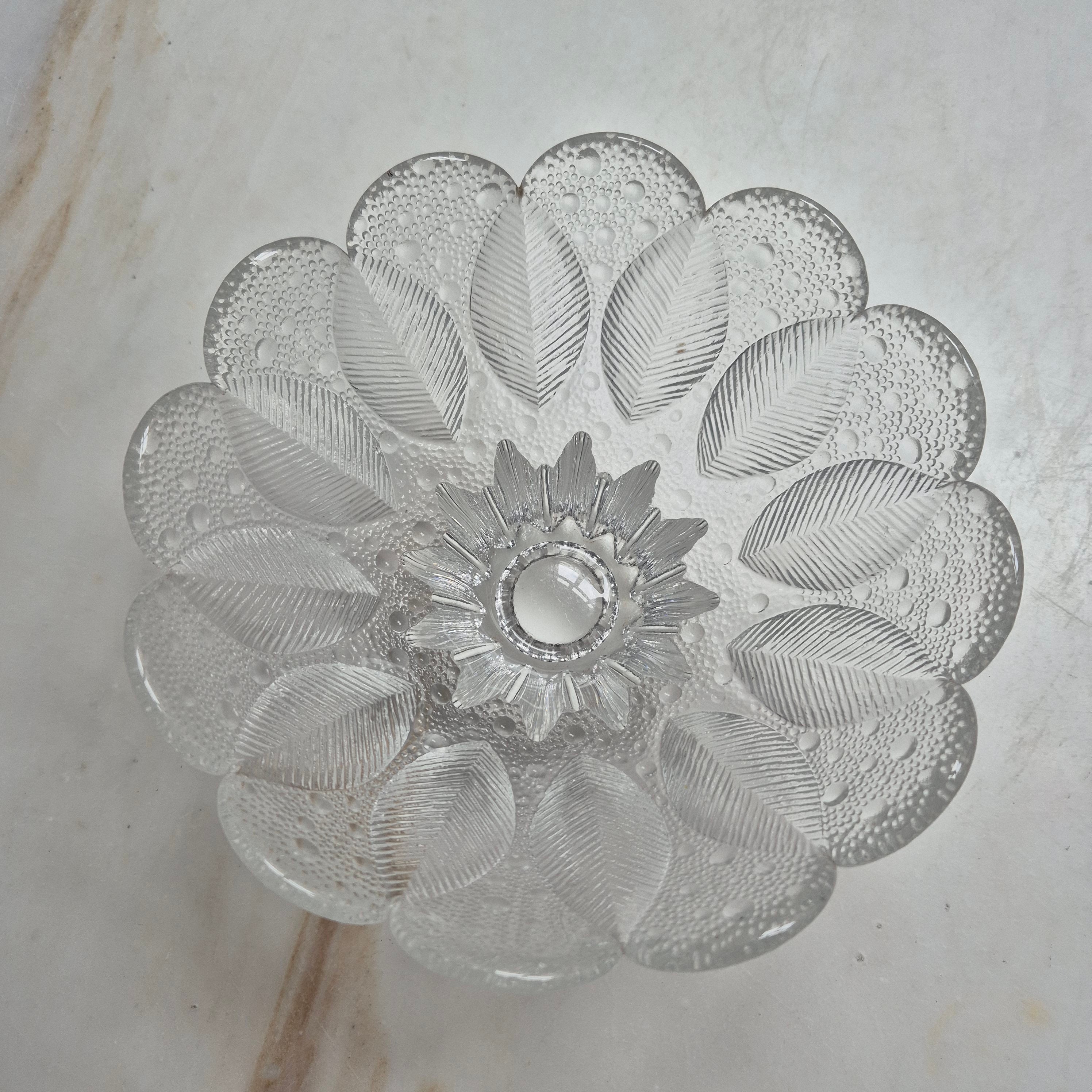 Vintage Lausitzer Glasschale - Medea Kristallschale