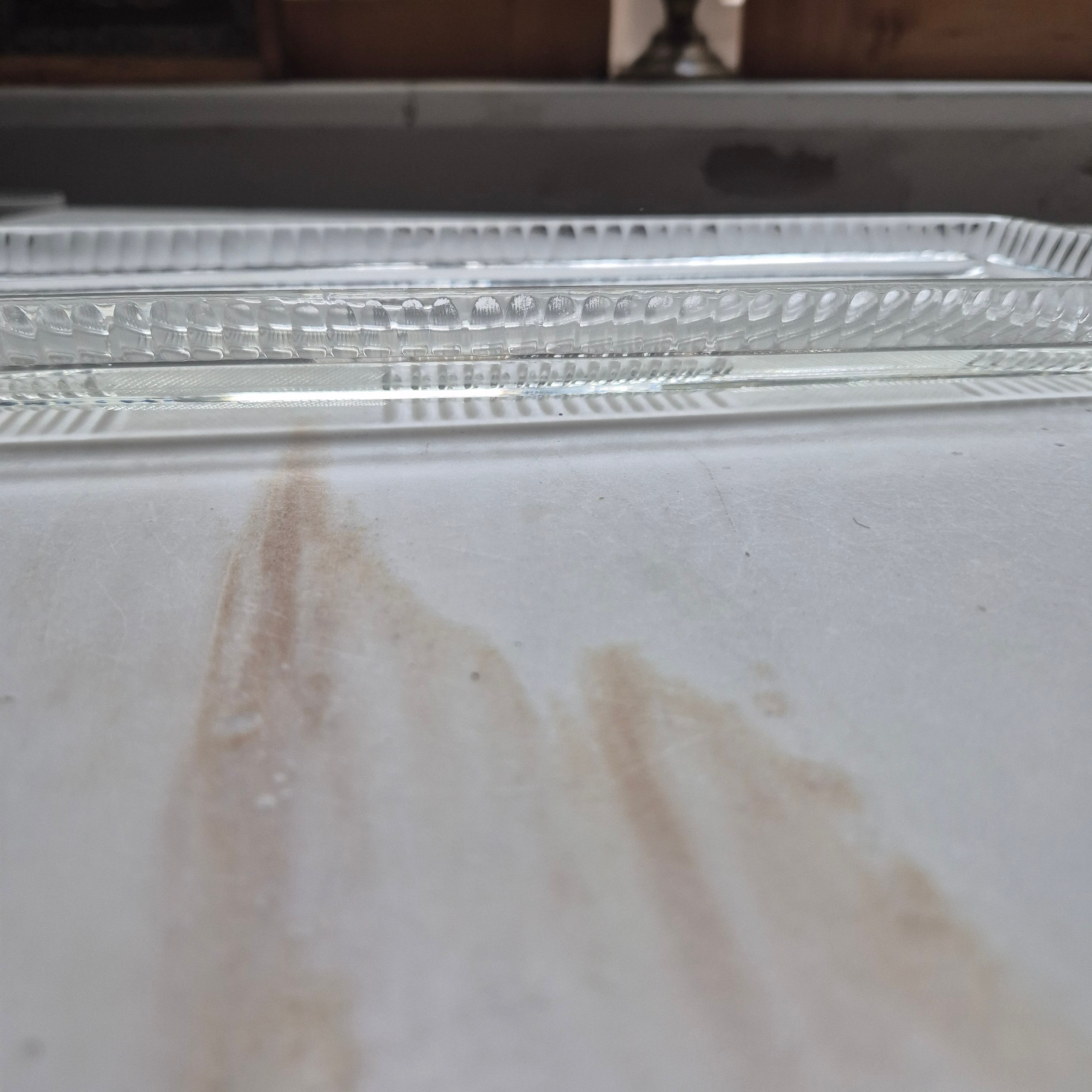 Vintage Glas Kuchenplatte - Servierplatte