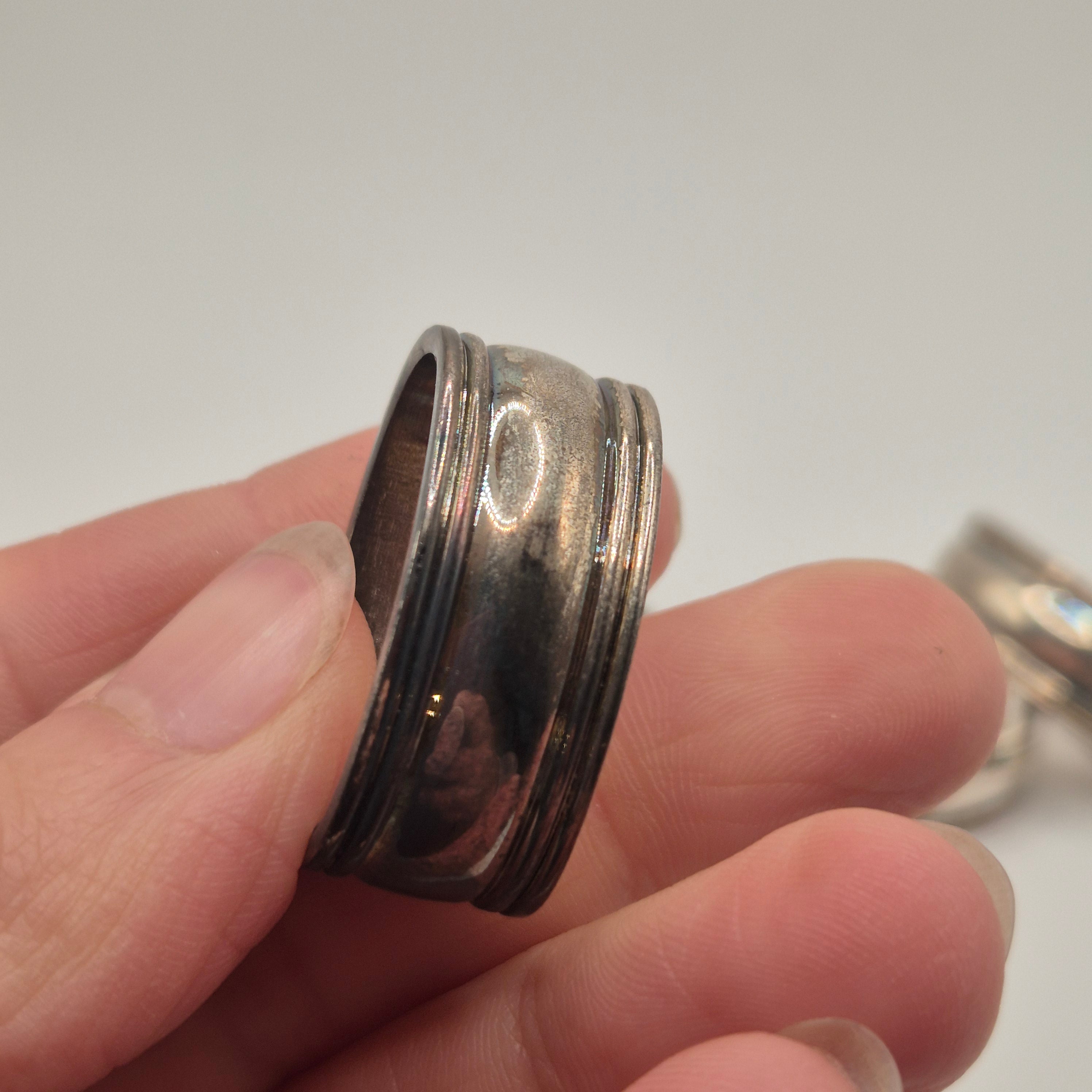 6x Luxus Serviettenringe – Strahlendes Silber