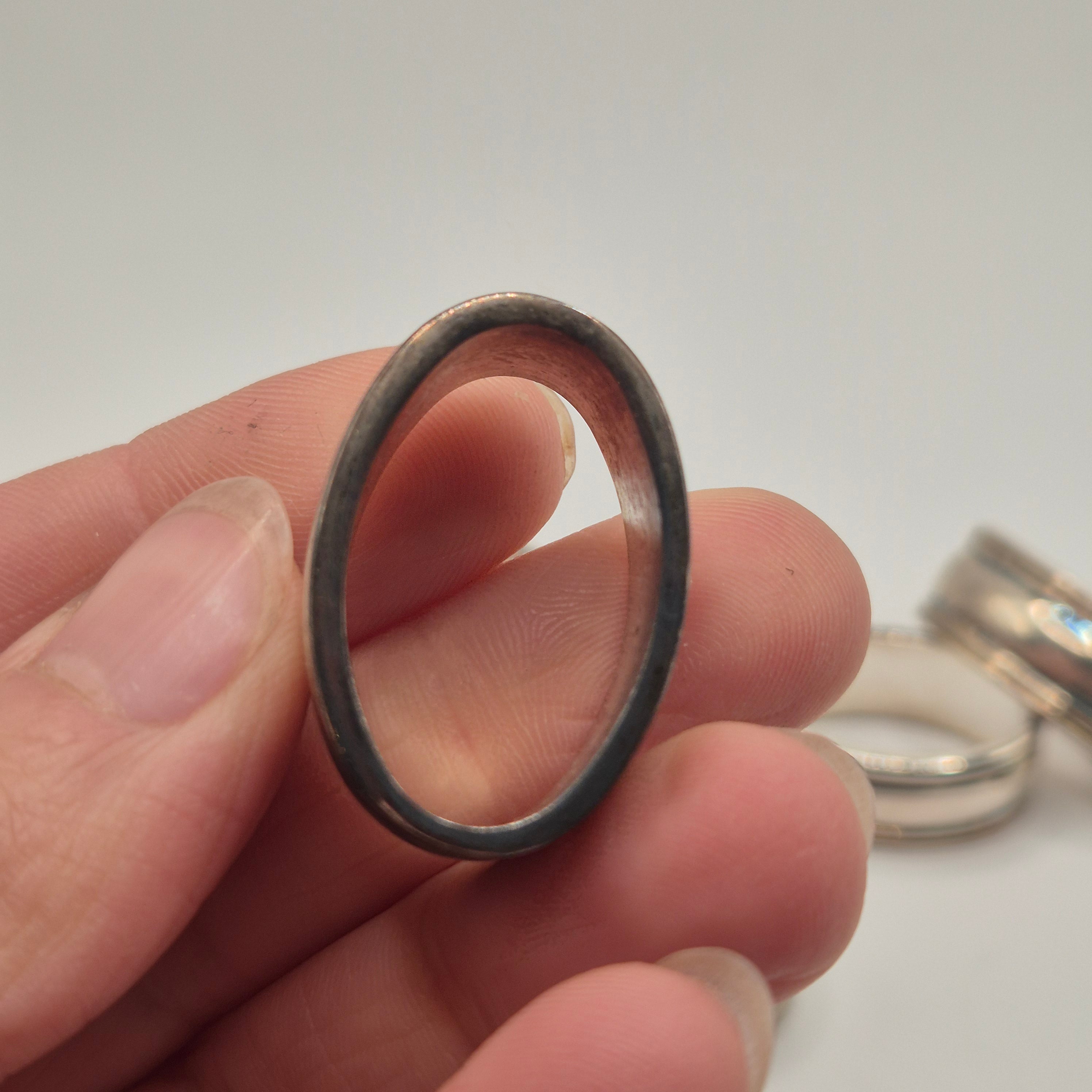 6x Luxus Serviettenringe – Strahlendes Silber