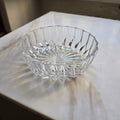 Vintage Glasschale in Kristalloptik für Obst oder Nascherein