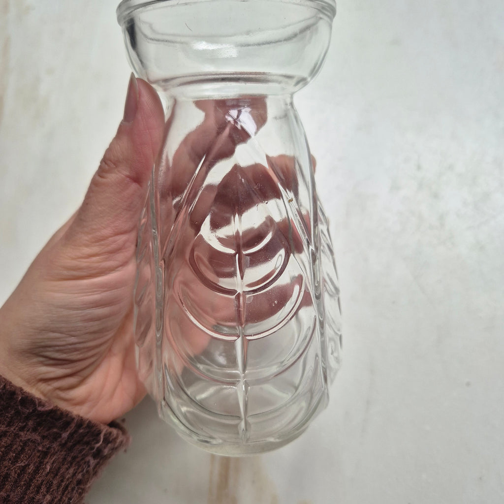 Vintage  Hyazinthenvase - Hyazinthenglas Vase - Pressglas