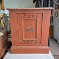 Antiker Wandschrank Bauernschrank Anno 1878 Blumen Handbemalt rustikal Landhaus