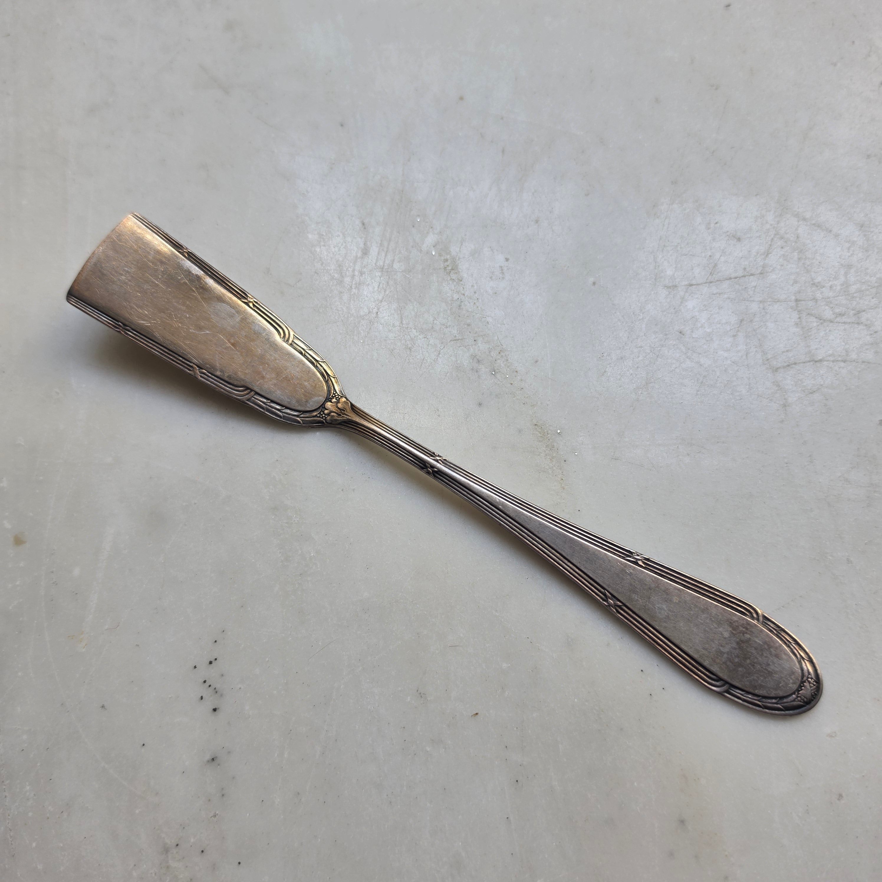 Antikes WMF Buttermesser - Butterspachtel 90er Versilberung – Jugendstil