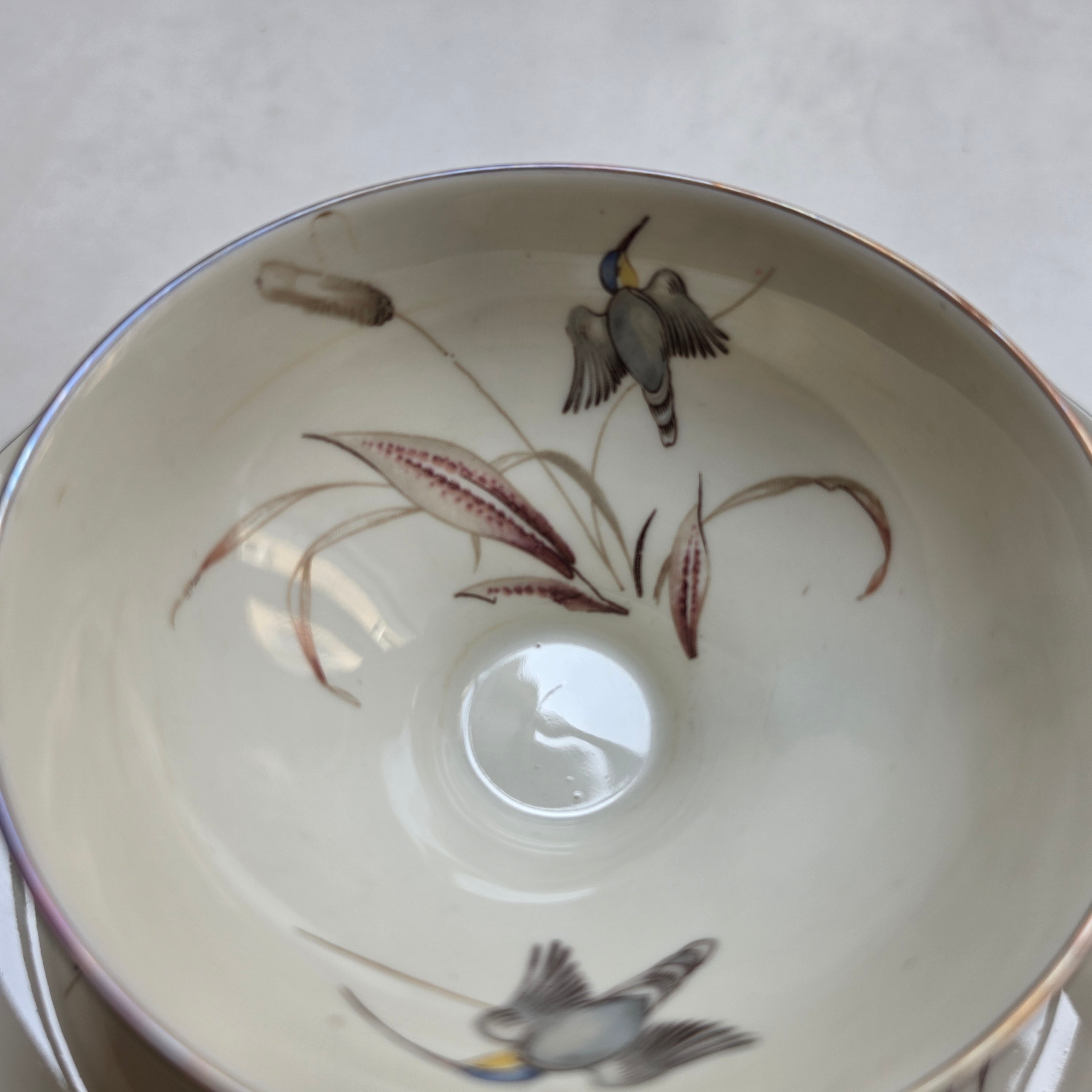 Vintage Alka Bavaria 3-teiliges Kaffeeset „Kolibri“ – Edles Porzellan mit Goldrand & Kolibri-Motiv