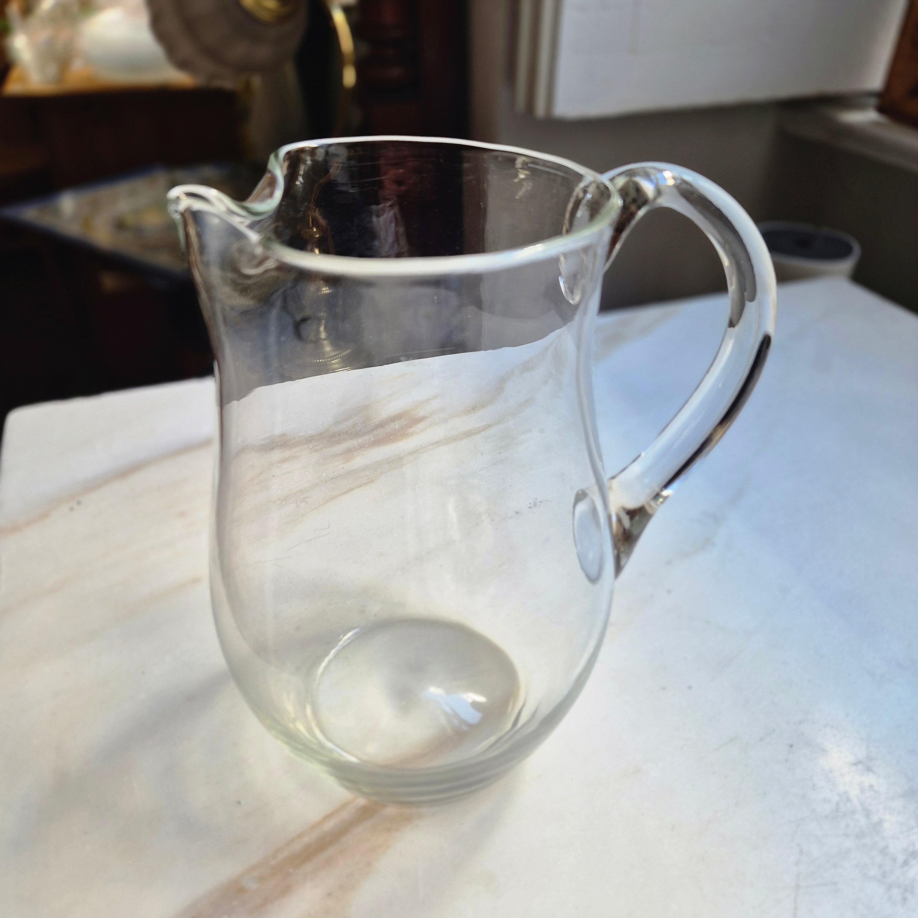 Vintage Glaskrug für Wasser oder Saft