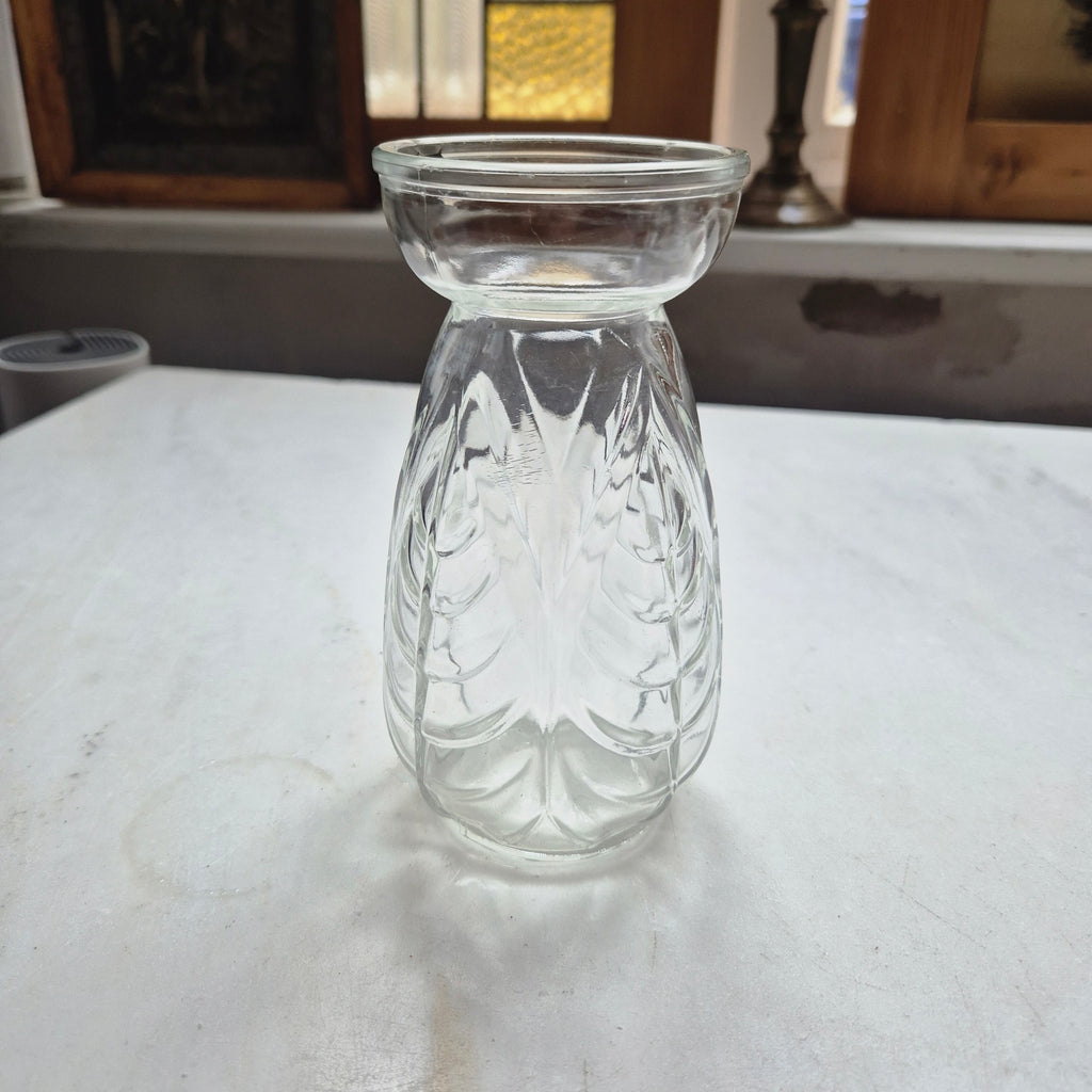 Vintage  Hyazinthenvase - Hyazinthenglas Vase - Pressglas