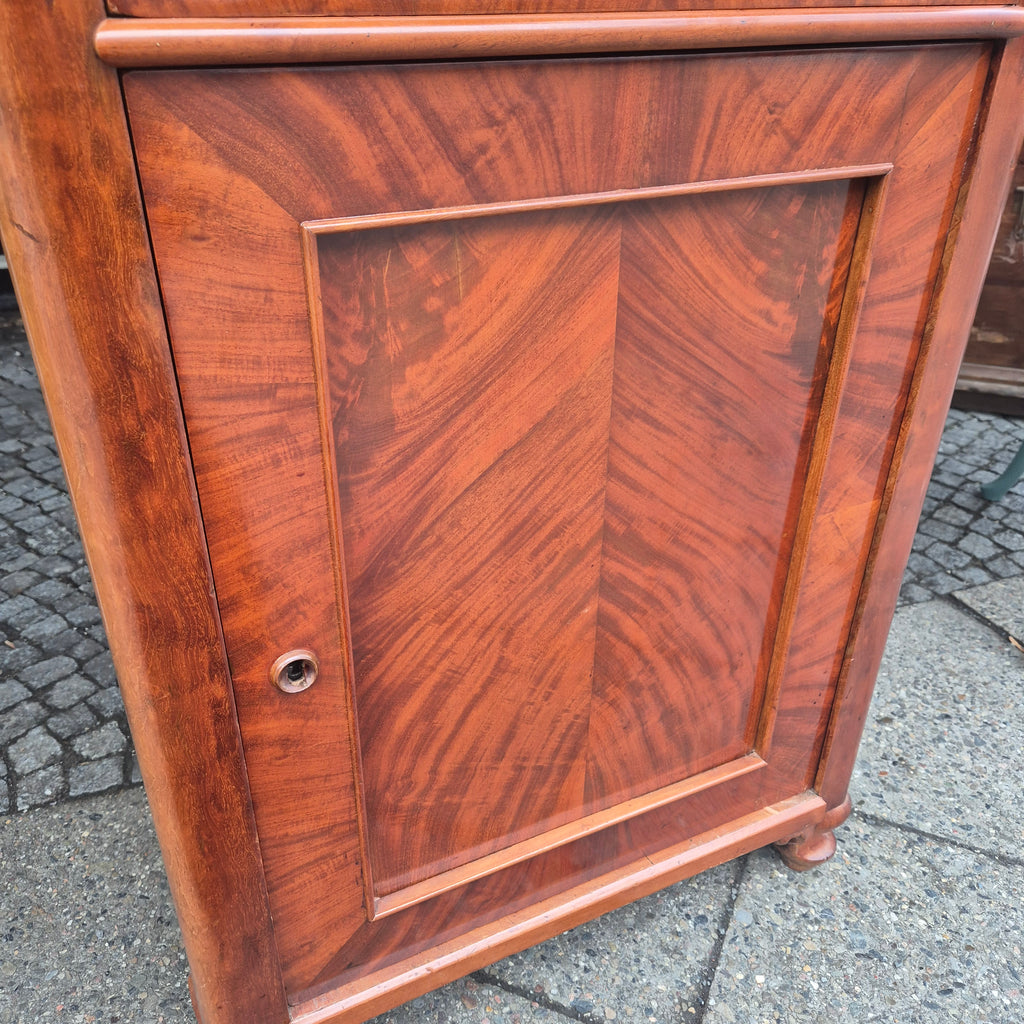 Antike Biedermeier Kommode Beistellschrank Nussholzfunier von 1860