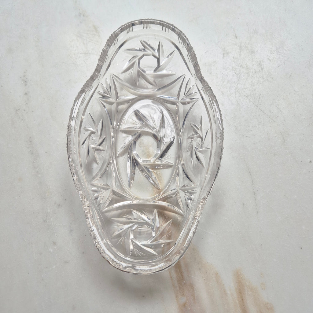 Vintage Bleikristall Schale Sternmotiv