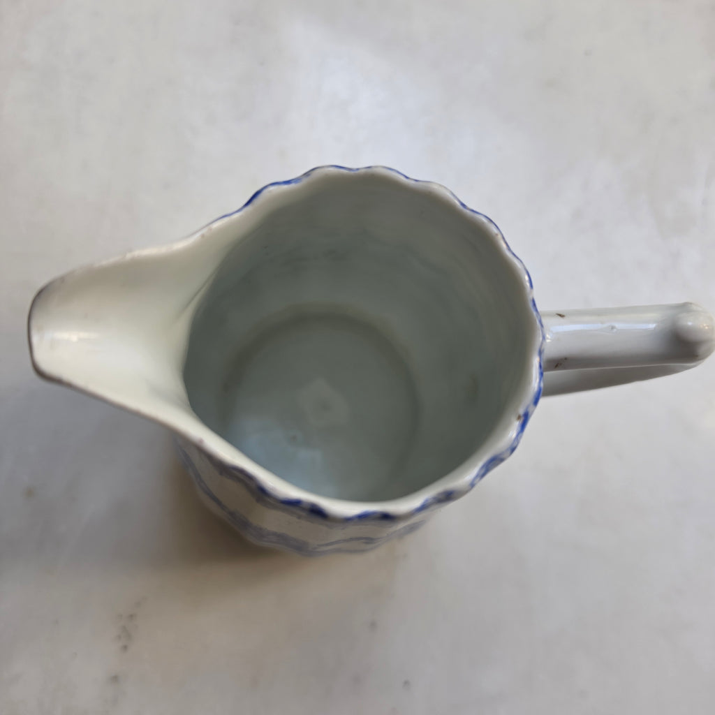 Antikes Vintage Milchkännchen „China Blau“ – Echt Tuppack Tiefenfurt