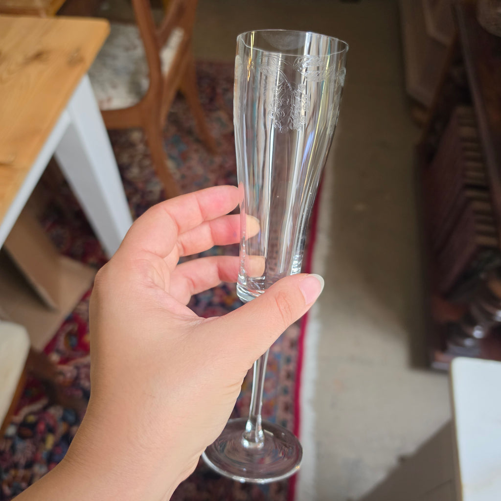 Edles 3er-Set Sektgläser - Champagnerflöten mit feiner Traubengravur – Vintage Eleganz