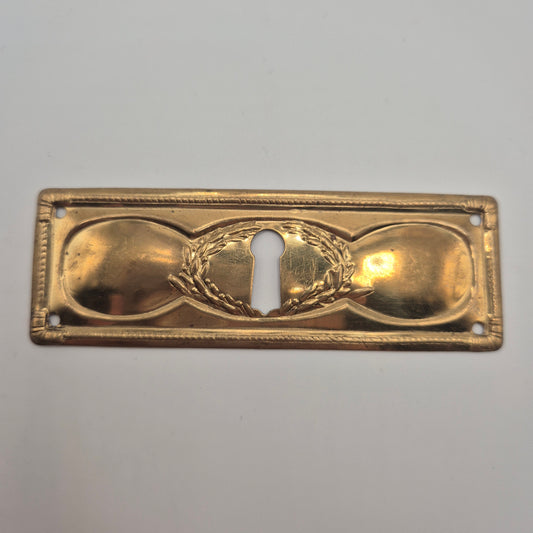 Jugendstil Beschläge Beschlag Messing gold 10x3.5cm