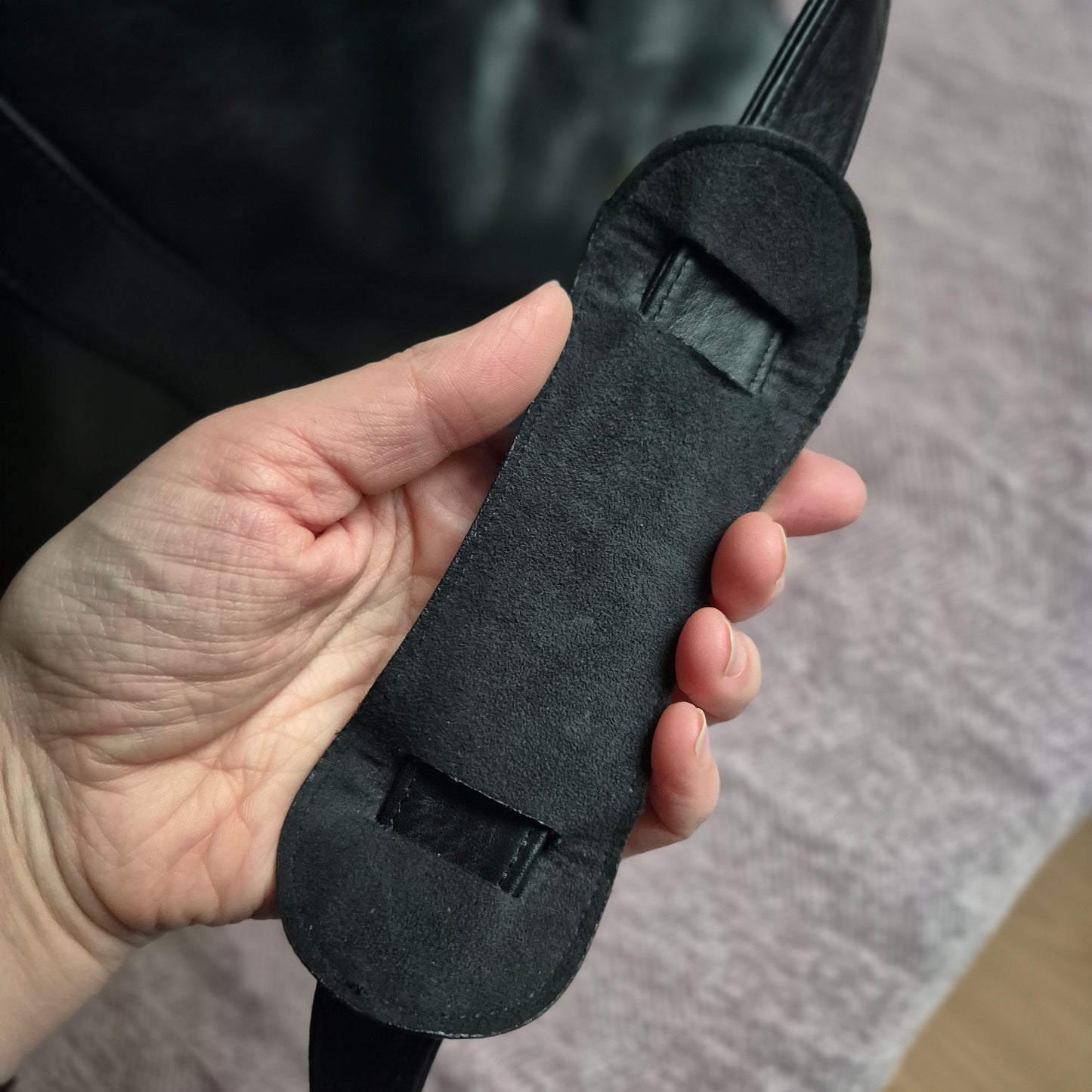 Seltene Vintage LOEWE Nappa Leder Shopper / Tote – 90er Jahre – Schwarz