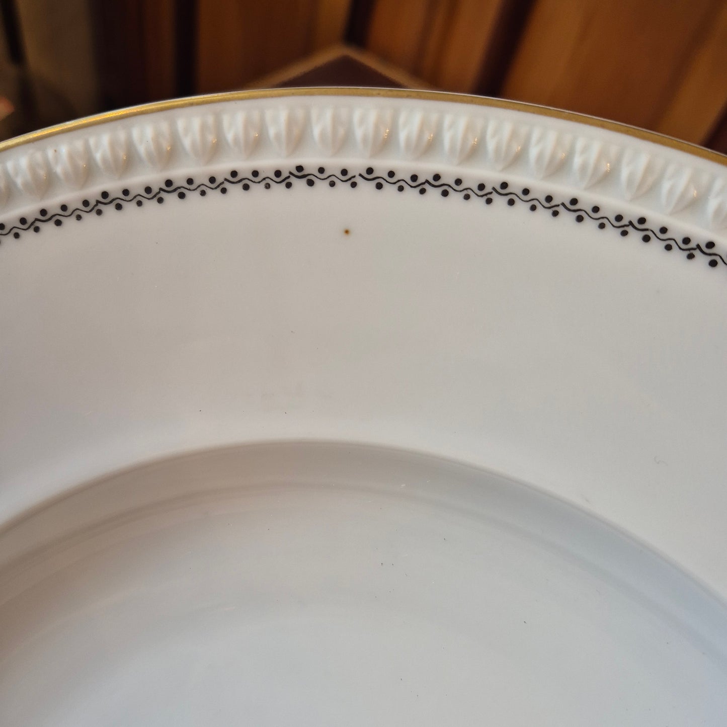 Alter Vintage Silesia großer Porzellan Teller zum Servieren weiß